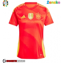 Ženske Nogometnih dresov Španija Domači EP 2024 Kratki rokavi